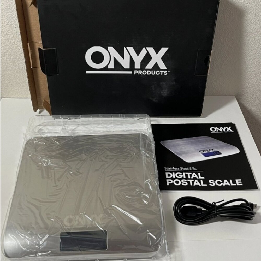 Onyx 5 Pound Postage Scale Stainless Steel. Brand New in Box.